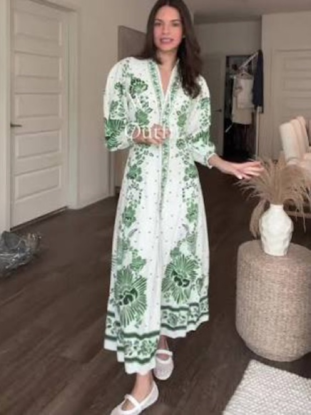 Farm Rio Forest soul off white maxi dress large - Picture 12 of 13